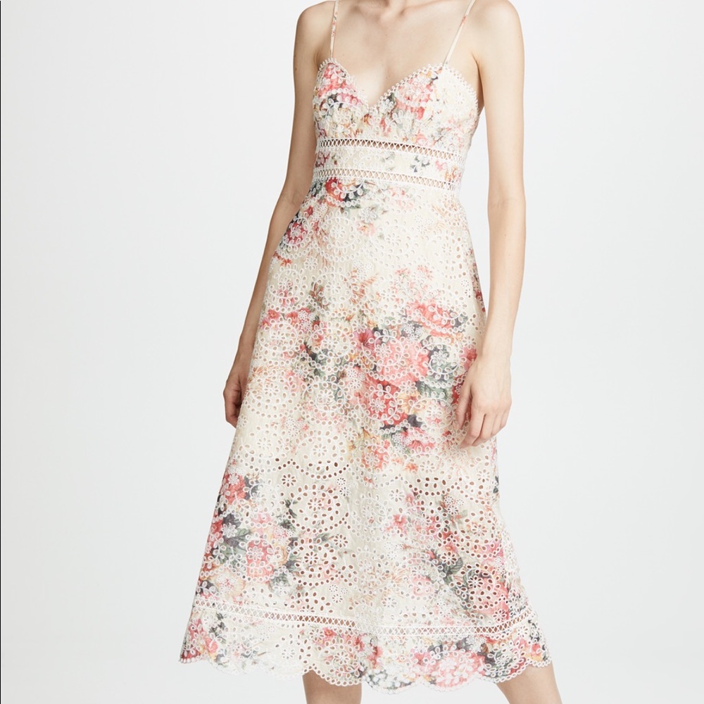 Zimmermann Laelia Diamond Dress - WHITE